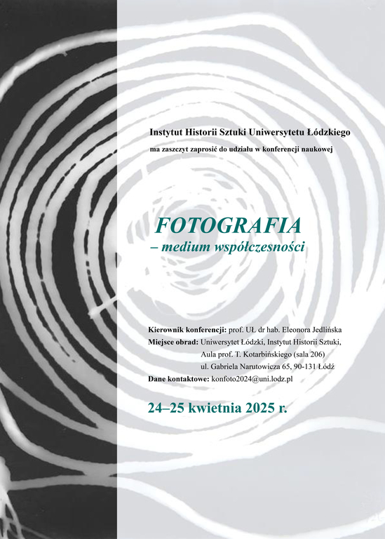 Plakat konferencji IHS UŁ